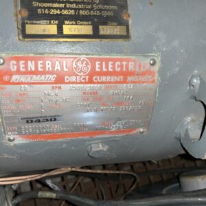 General Electric 20HP 2500/3000RPM DC2110AT #0430