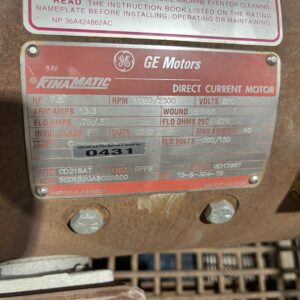 General Electric 7.5HP 1750/2300 CD218AT #0431
