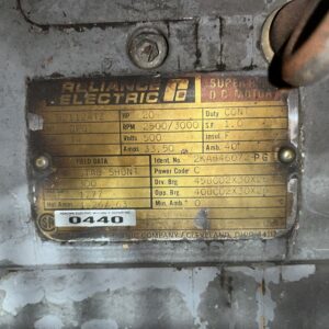Reliance 20HP 2500/3000RPM B2112ATZ #0440