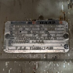 Reliance 3HP 1750RPM 1611ATC #0442