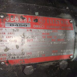 General Electric DC Motor 1.5HP 1750/2050RPM CD186ACY #0450