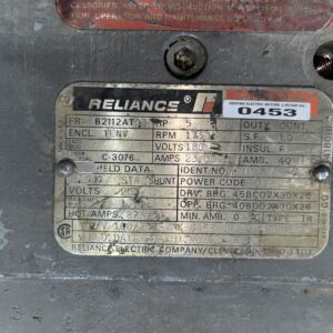 Reliance 5HP 1750RPM B2112ATCZ #0453