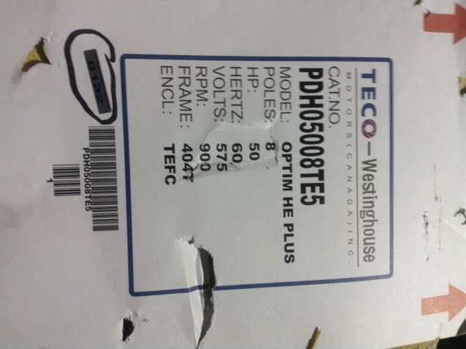 50HP Westinghouse AC Motor *NEW* - Image 2