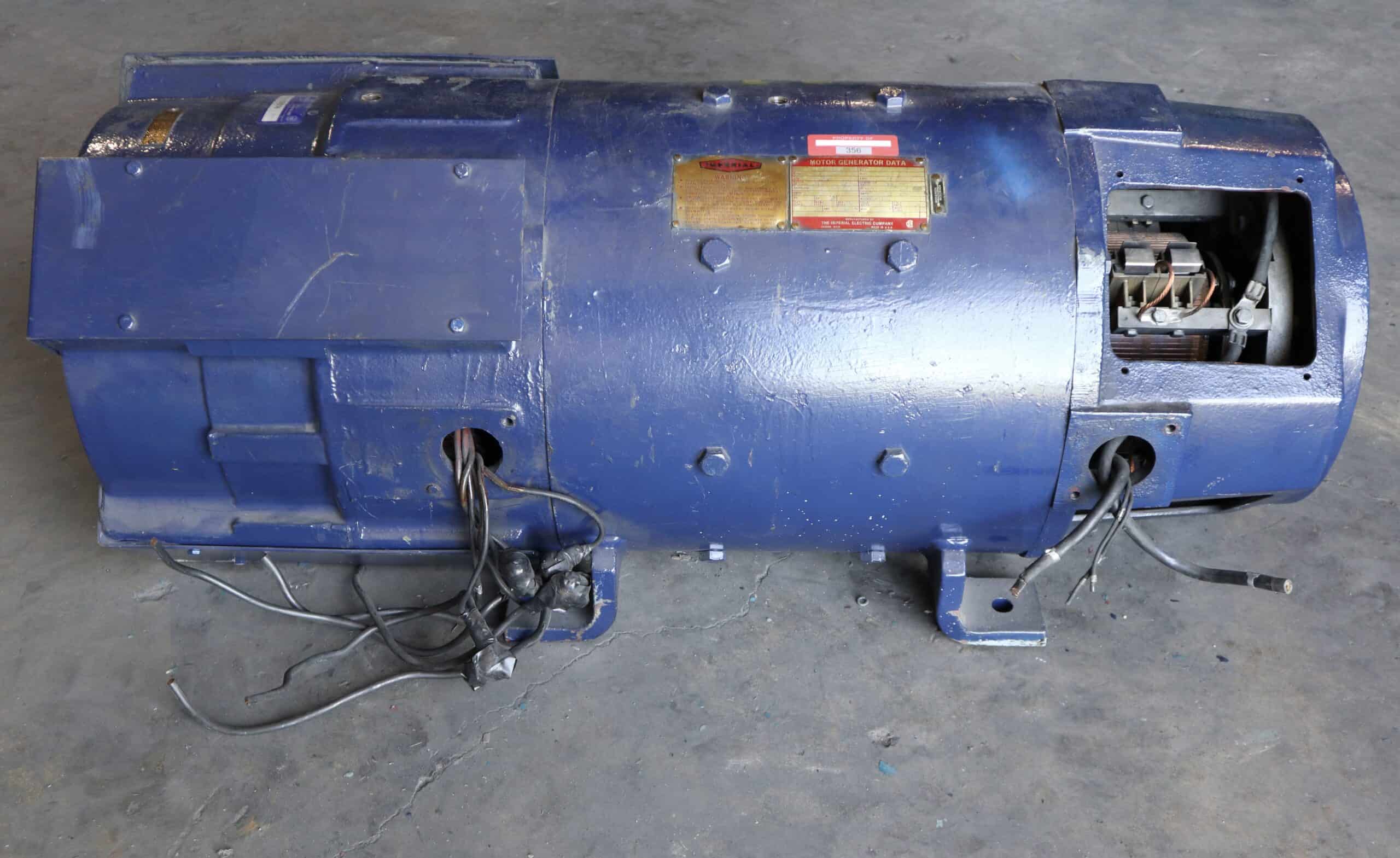Imperial Electric Generator 60HP 40KW 1750RPM 360T/368A #356 - Image 6