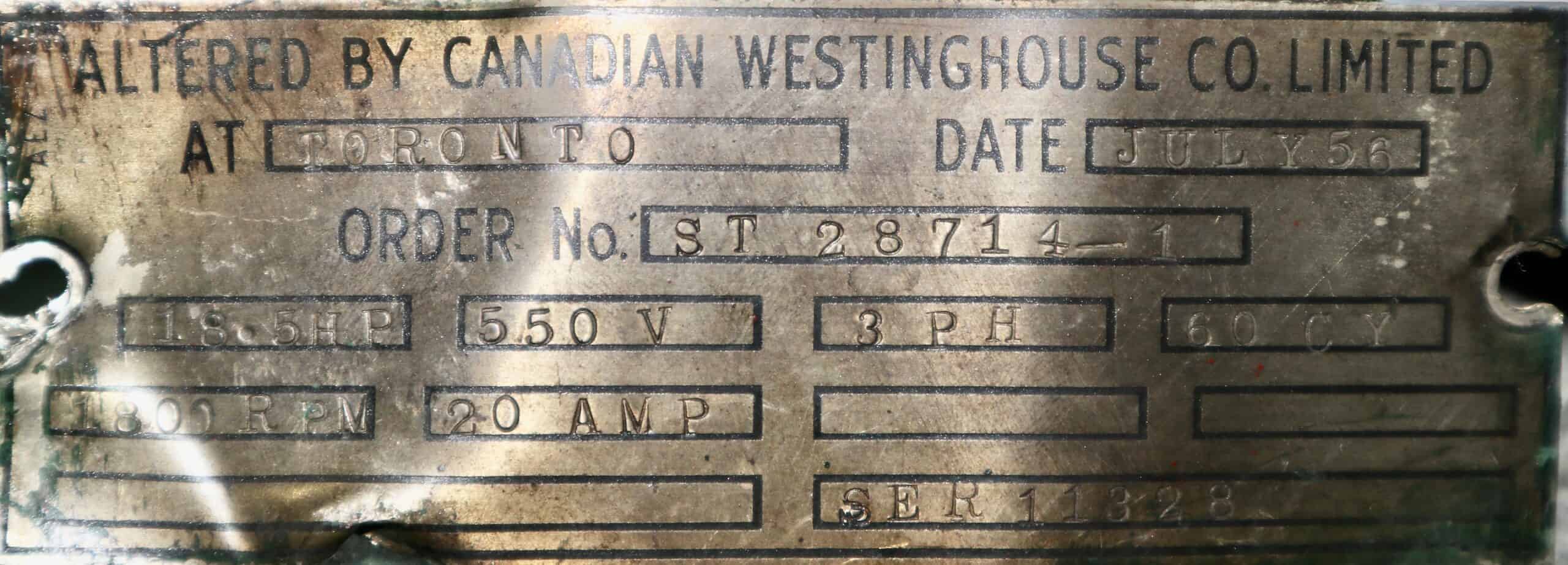 Otis Generator 18.5HP 12.5KW 1500RPM 71ES/71GA #0407 - Image 7