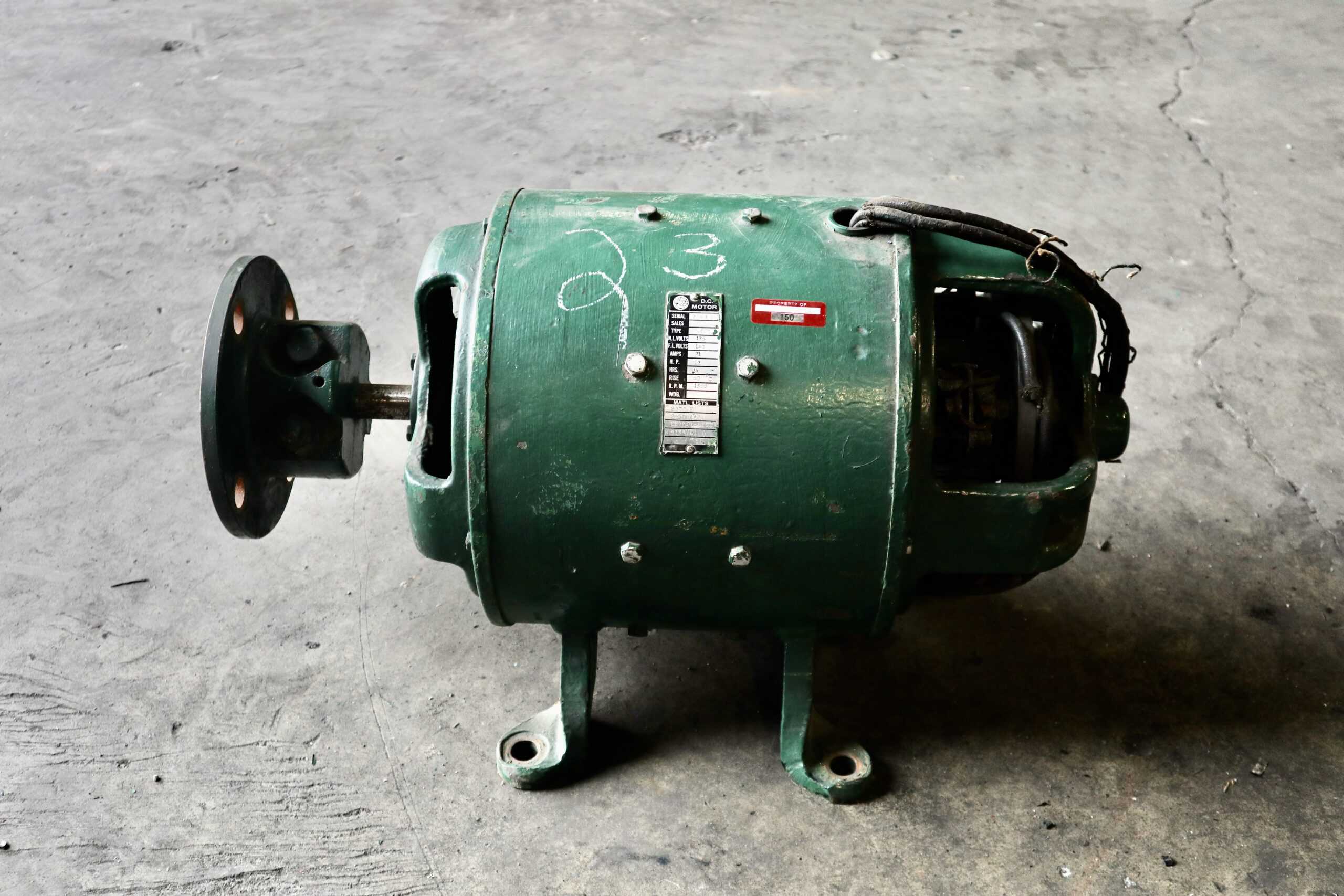 Otis DC Motor 12HP 1385RPM 63G #150