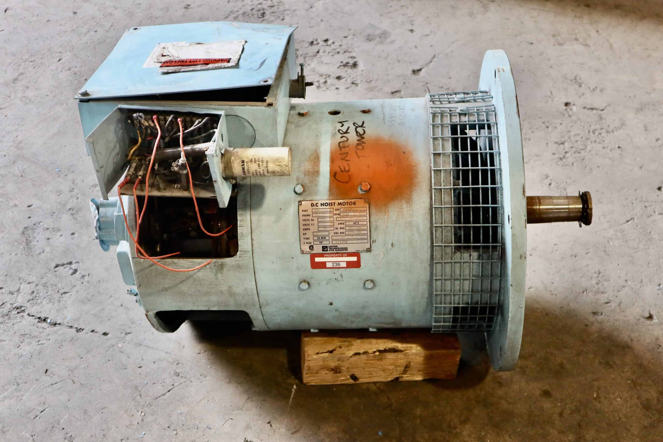 Otis DC Hoist Motor 25HP 1150RPM 326 #236
