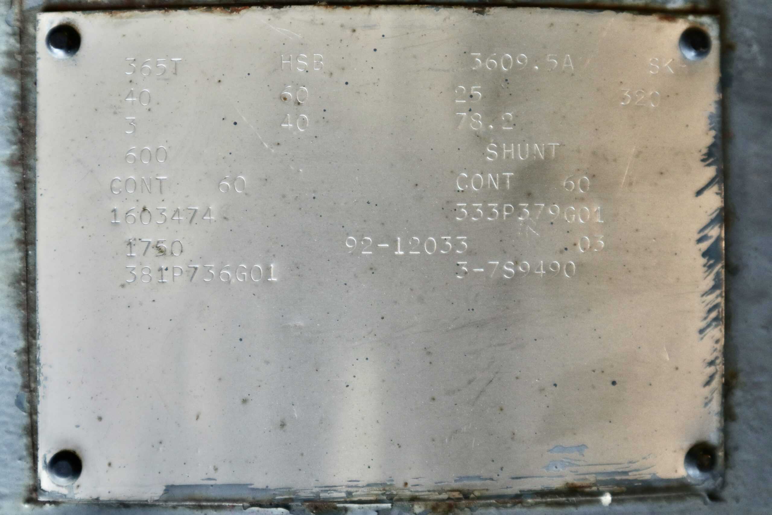 Westinghouse Generator 40HP 25KW 1750 365T #130 - Image 6