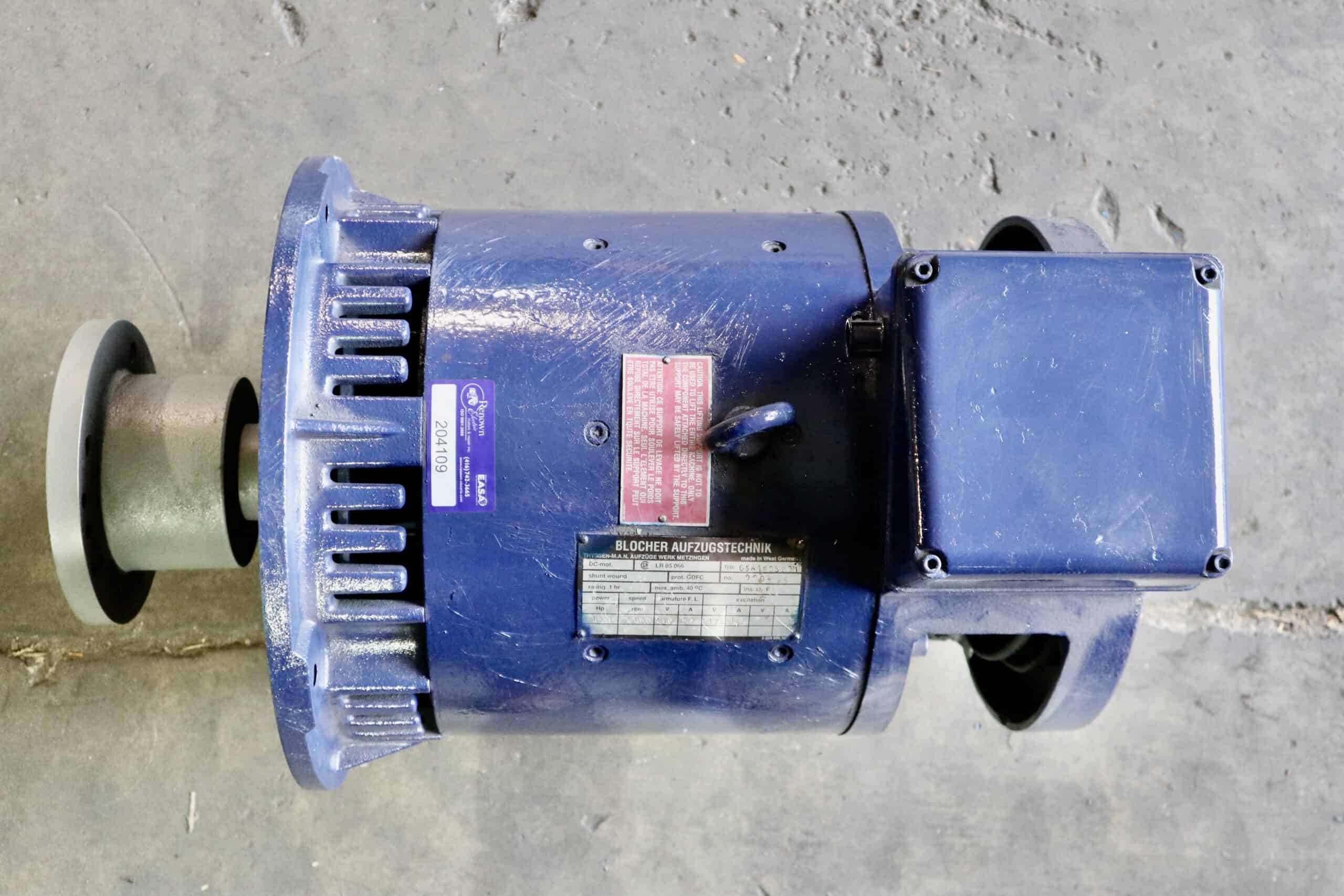Blocher DC Hoist 25HP 1150RPM GSA180S201 - Image 6
