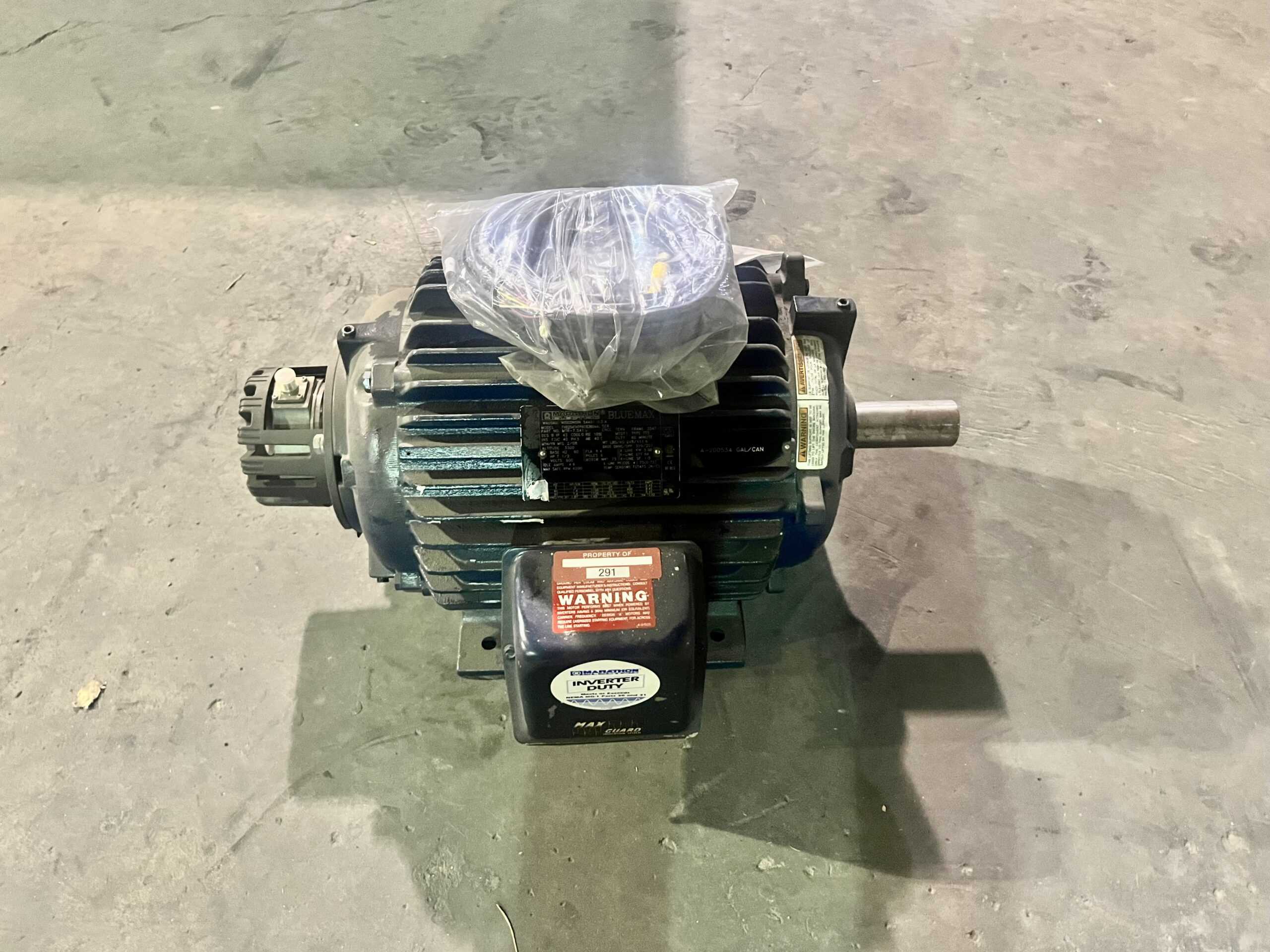 Marathon 7.5HP 1150RPM 243T AC Motor #291 - Image 5