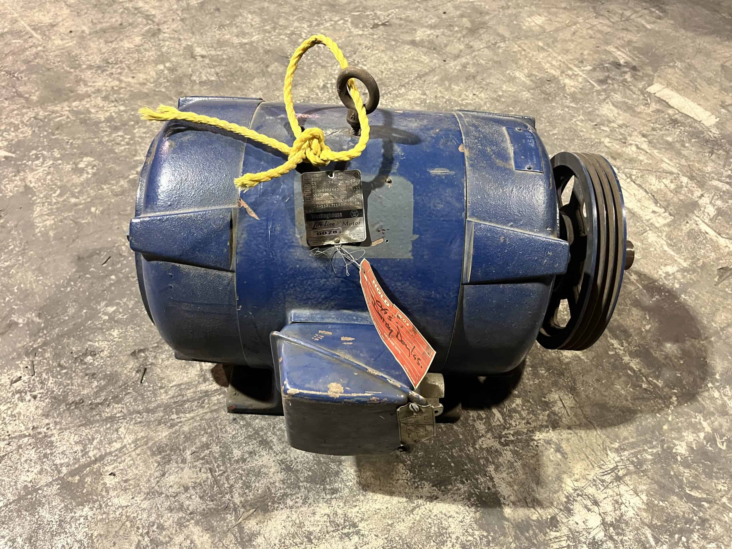 Westinghouse 20HP 1760RPM 286U AC Motor #0078 - Image 4