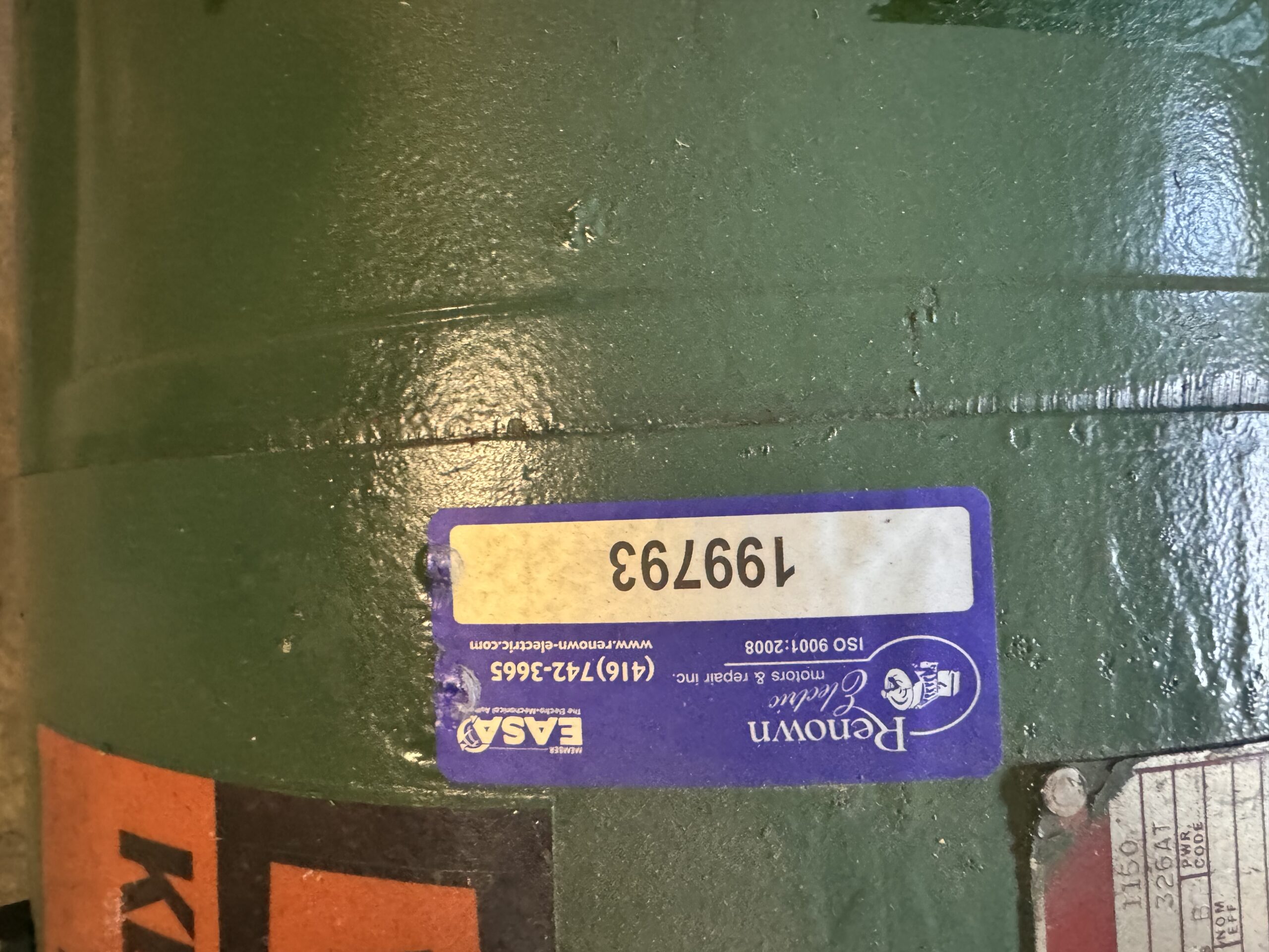 Imperial DC Hoist 20HP 1150RPM 326AT #2074 - Image 3