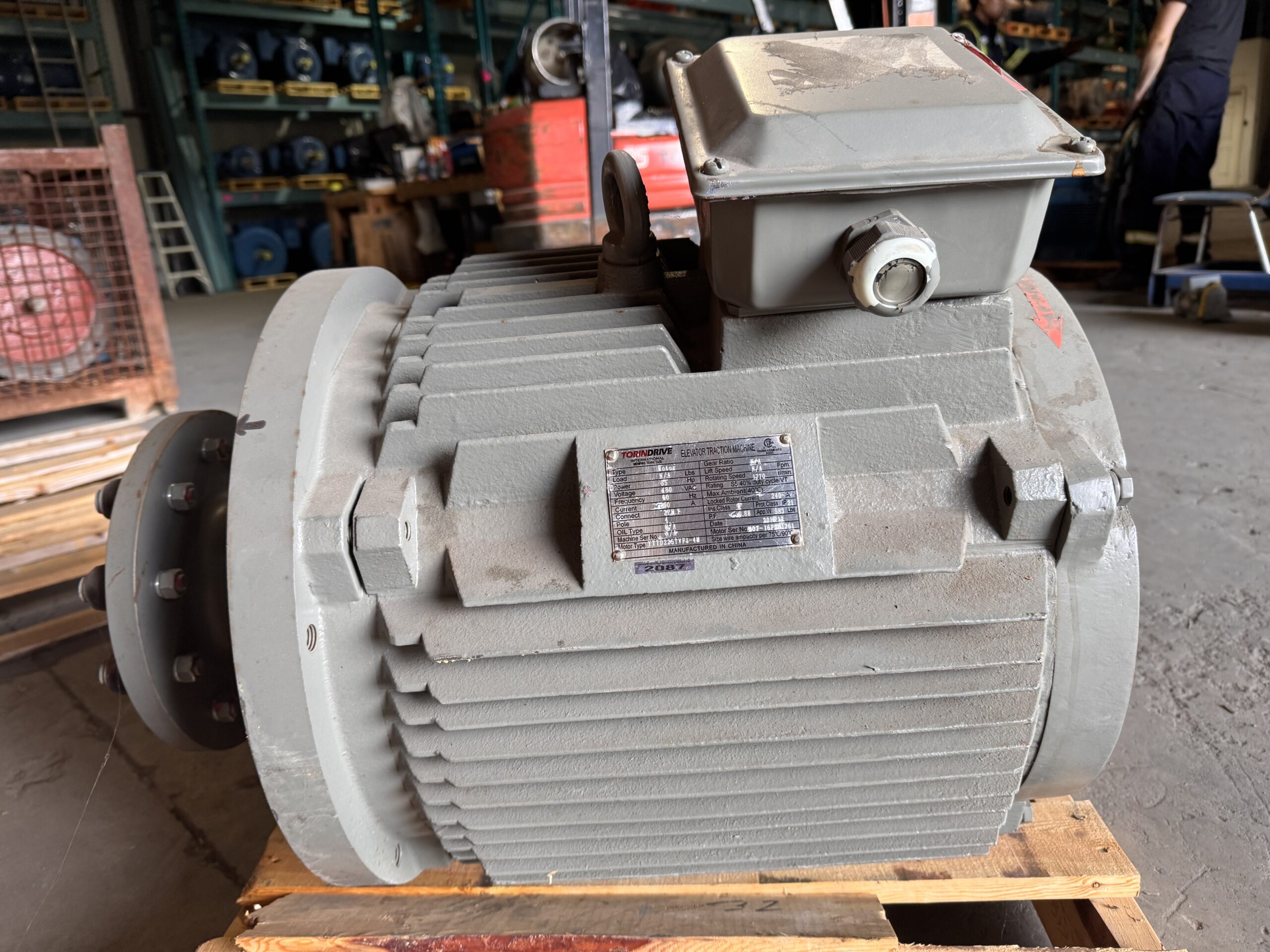 Torin Drive AC Hoist 35HP 1770RPM #2087 - Image 7