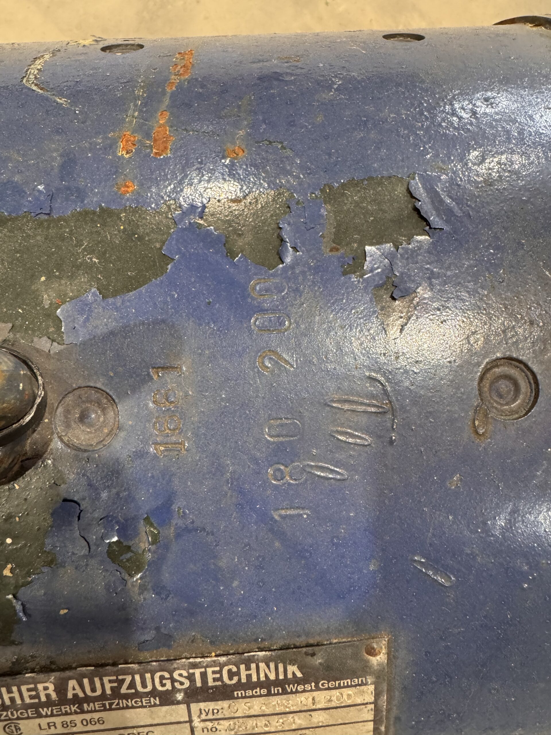 Blocher DC Hoist 25HP 1150RPM #4021 - Image 4