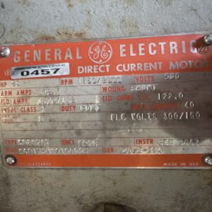 General Electric DC Motor 25HP 1750/2300RPM 287AT #0457