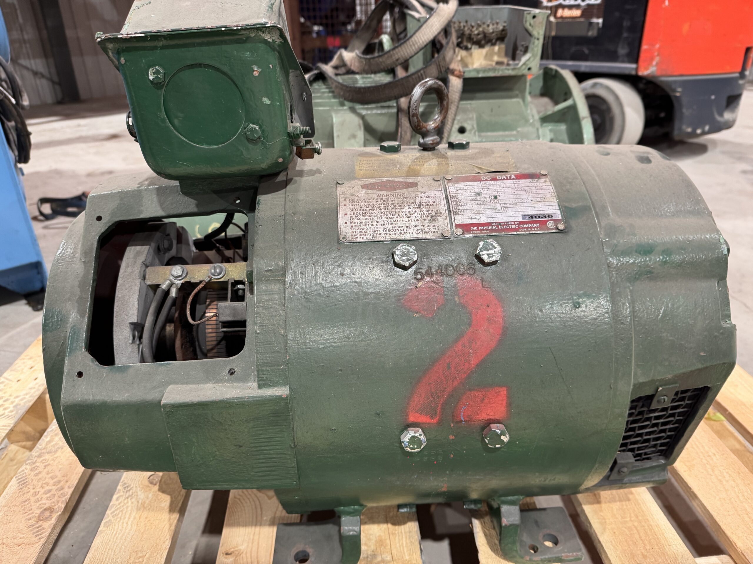 Imperial 15HP DC Hoist Motor 1150RPM 324AT #4036 - Image 6