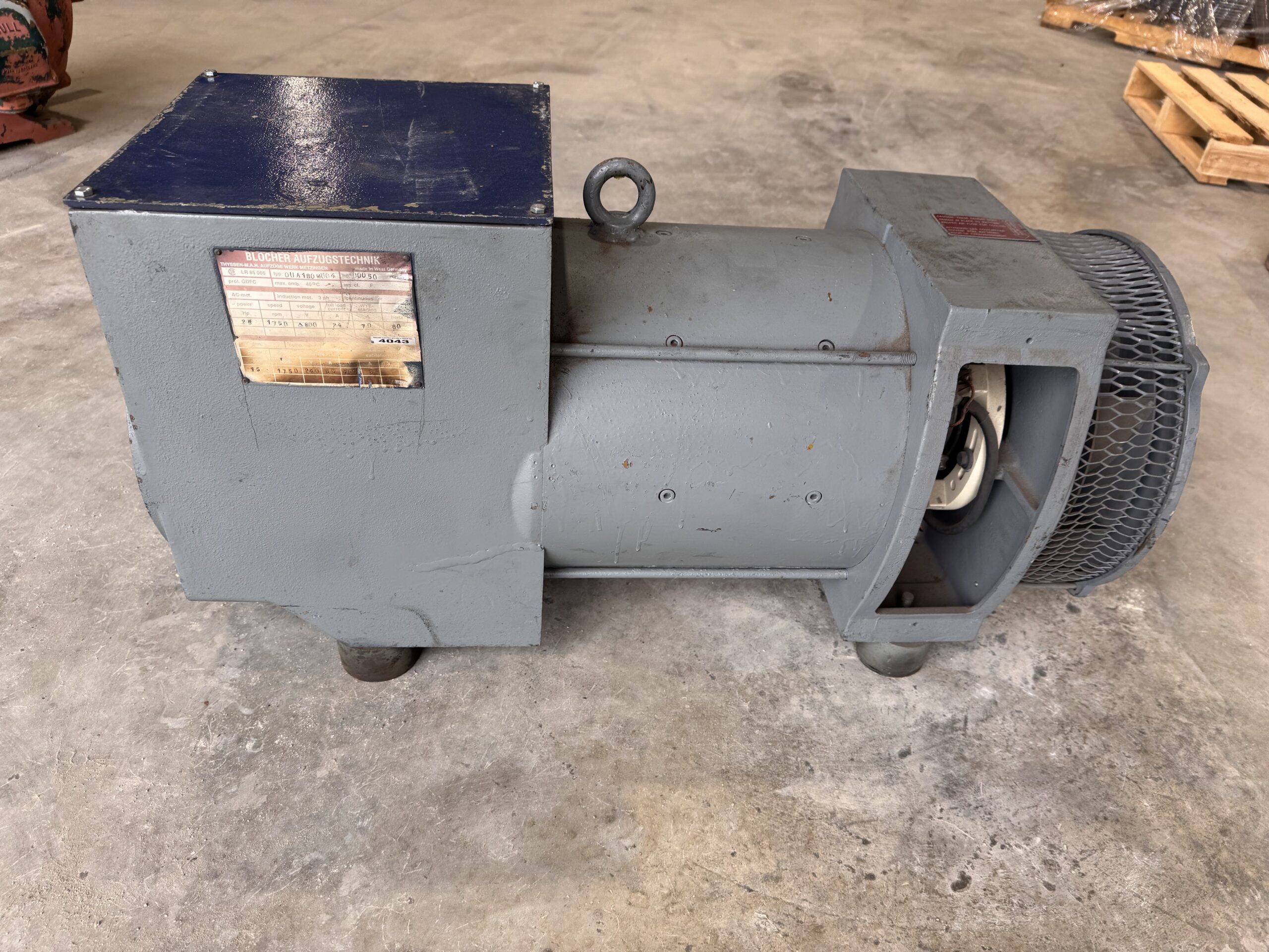 Blocher MG Set 25HP 15KW 1750RPM OUA180M004 #4043 - Image 4