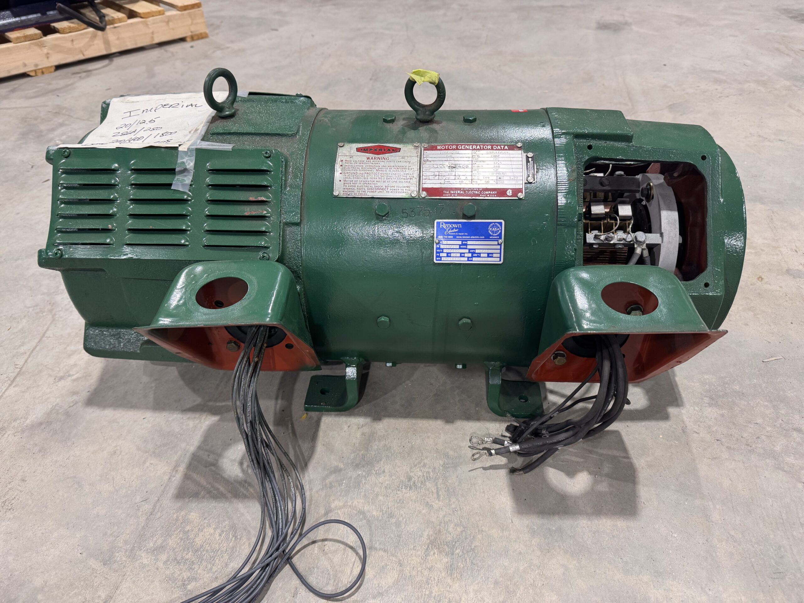 Imperial Generator 20HP 12.5KW 1750RPM 286A/280T P.O.146 - Image 5