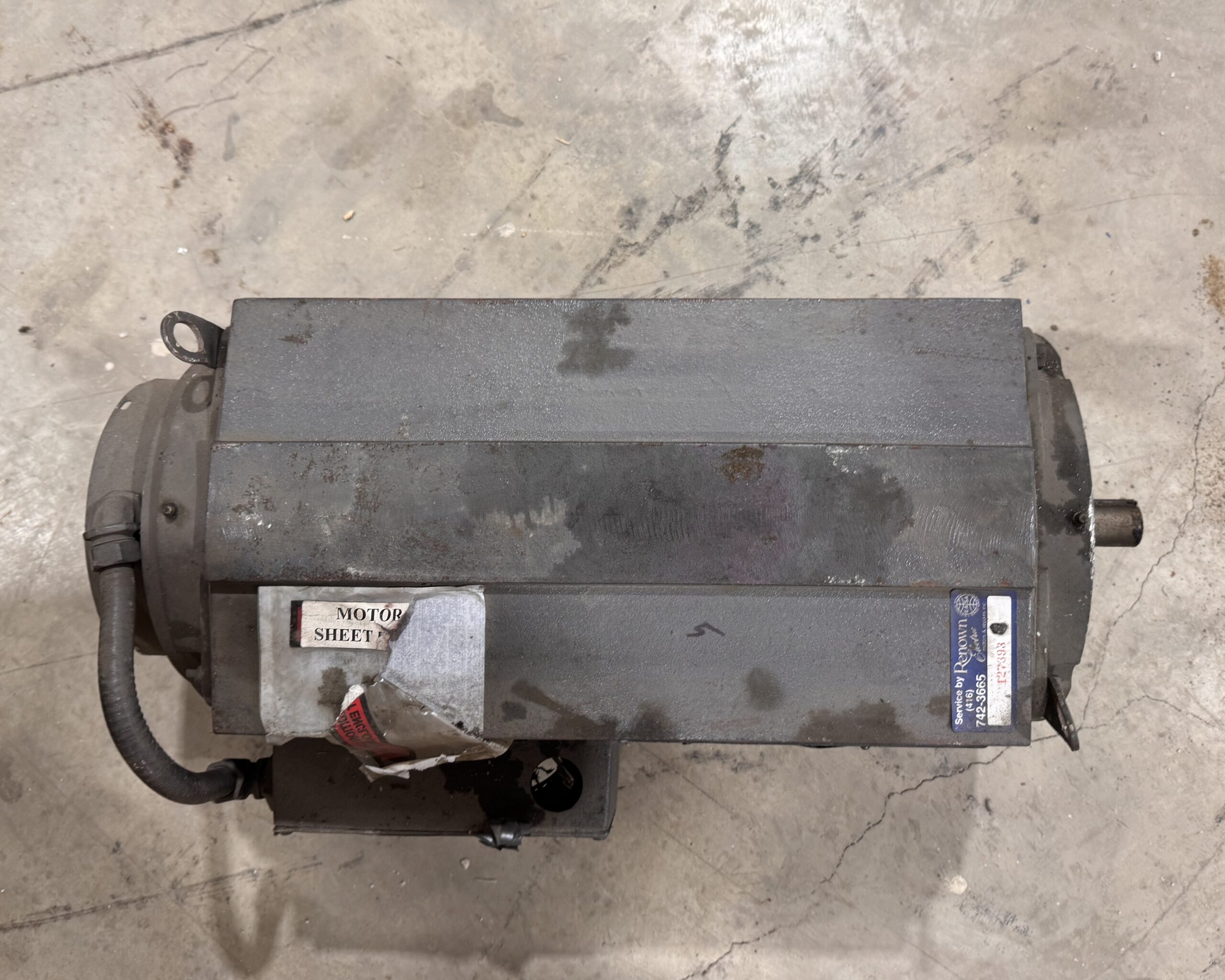 Dynamatic Eddy Current 5HP 575V 45vdc P.O.357