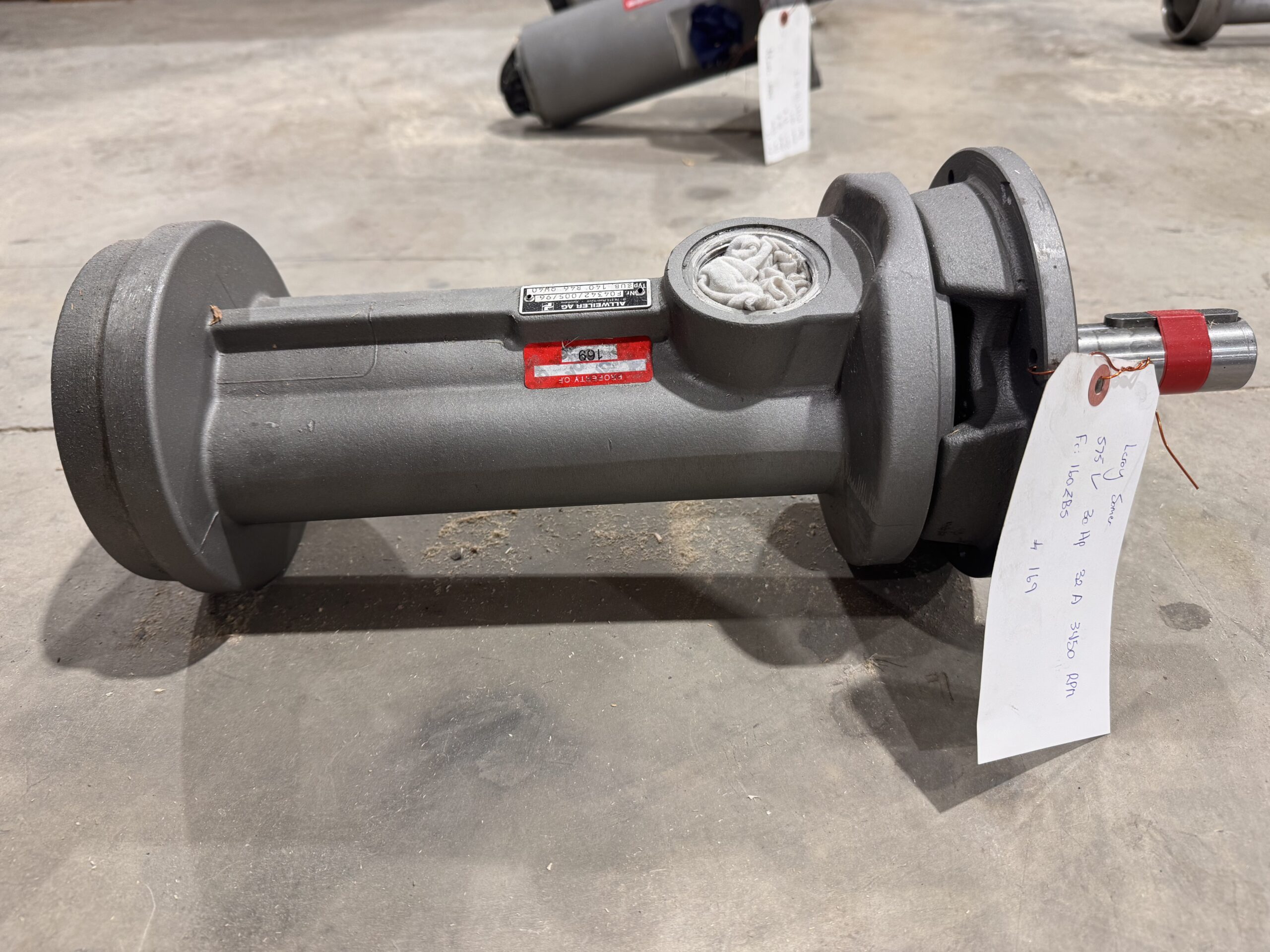 Allweiler AG Hydraulic Submersible Pump SUB 140 R46 QW40 P.O.169 - Image 5