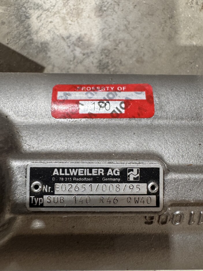 Allweiler AG Hydraulic Submersible Pump SUB 140 R46 QW40 P.O.170 - Image 2