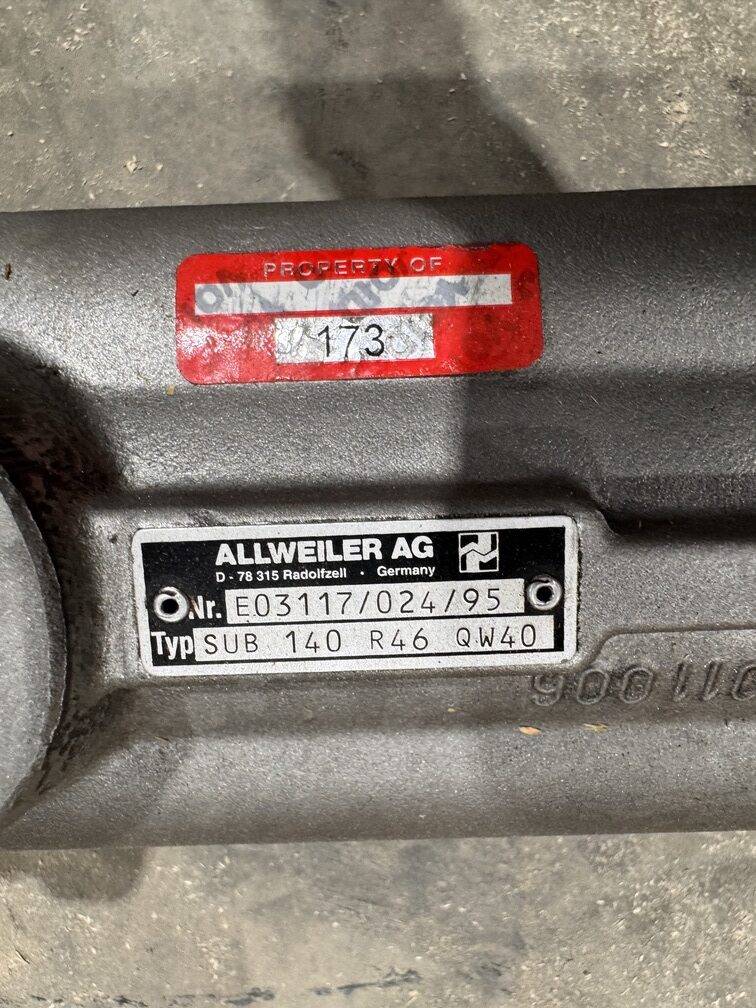 Allweiler AG Hydraulic Submersible Pump SUB 140 R46 QW40 P.O.173 - Image 2