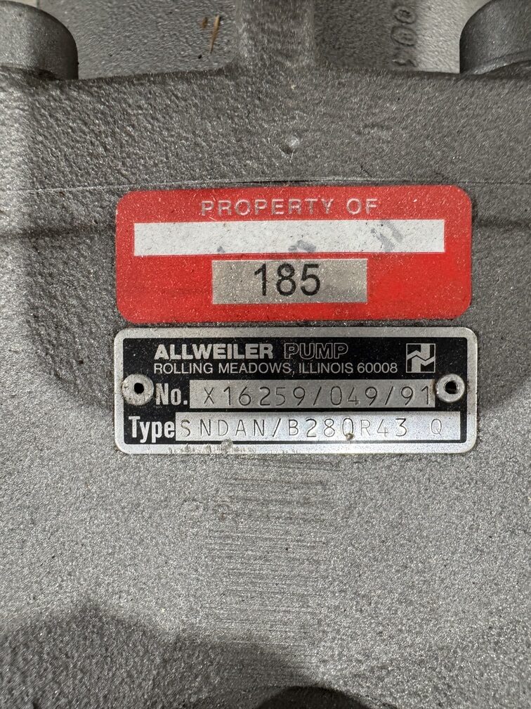Allweiler Hydraulic Submersible Pump SNDAN B280 R43 Q P.O.185 - Image 2