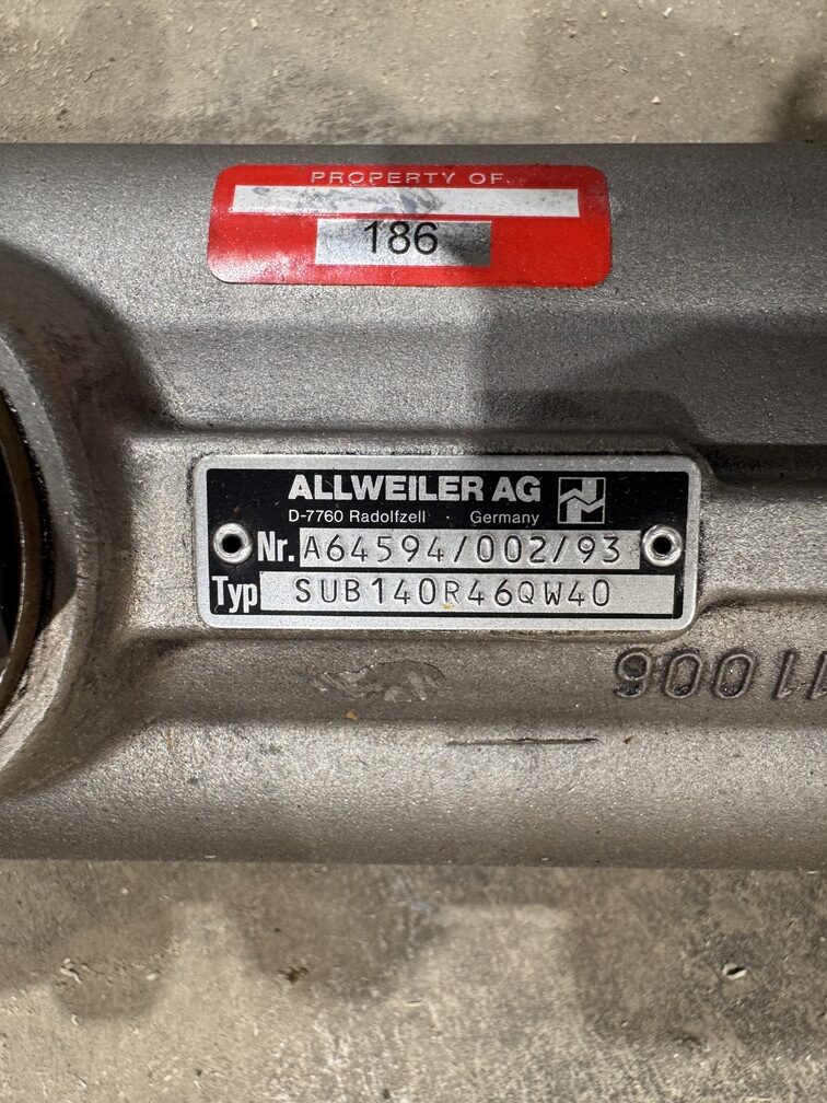 Allweiler AG Hydraulic Submersible Pump SUB 140 R46 QW40 P.O.186 - Image 2