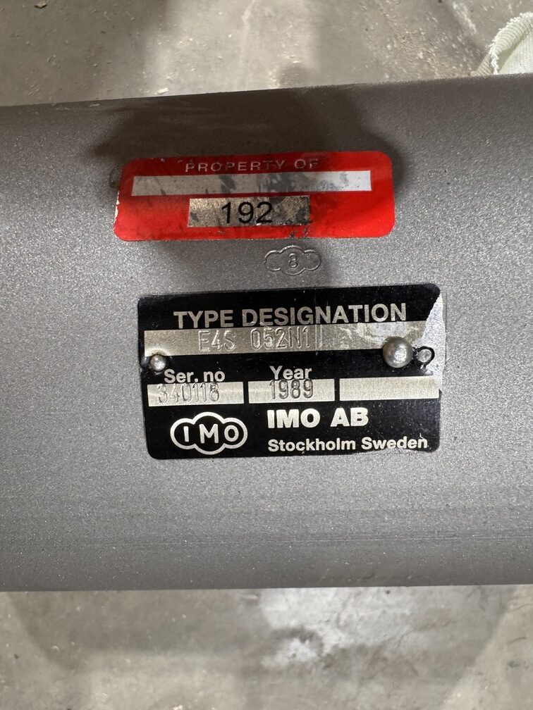 IMO AB Hydraulic Submersible Pump E4S 052 N1 P.O.192 - Image 2