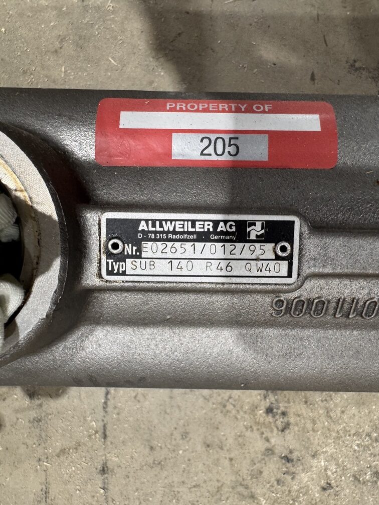 Allweiler AG Hydraulic Submersible Pump SUB 140 R46 QW40 P.O.205 - Image 2