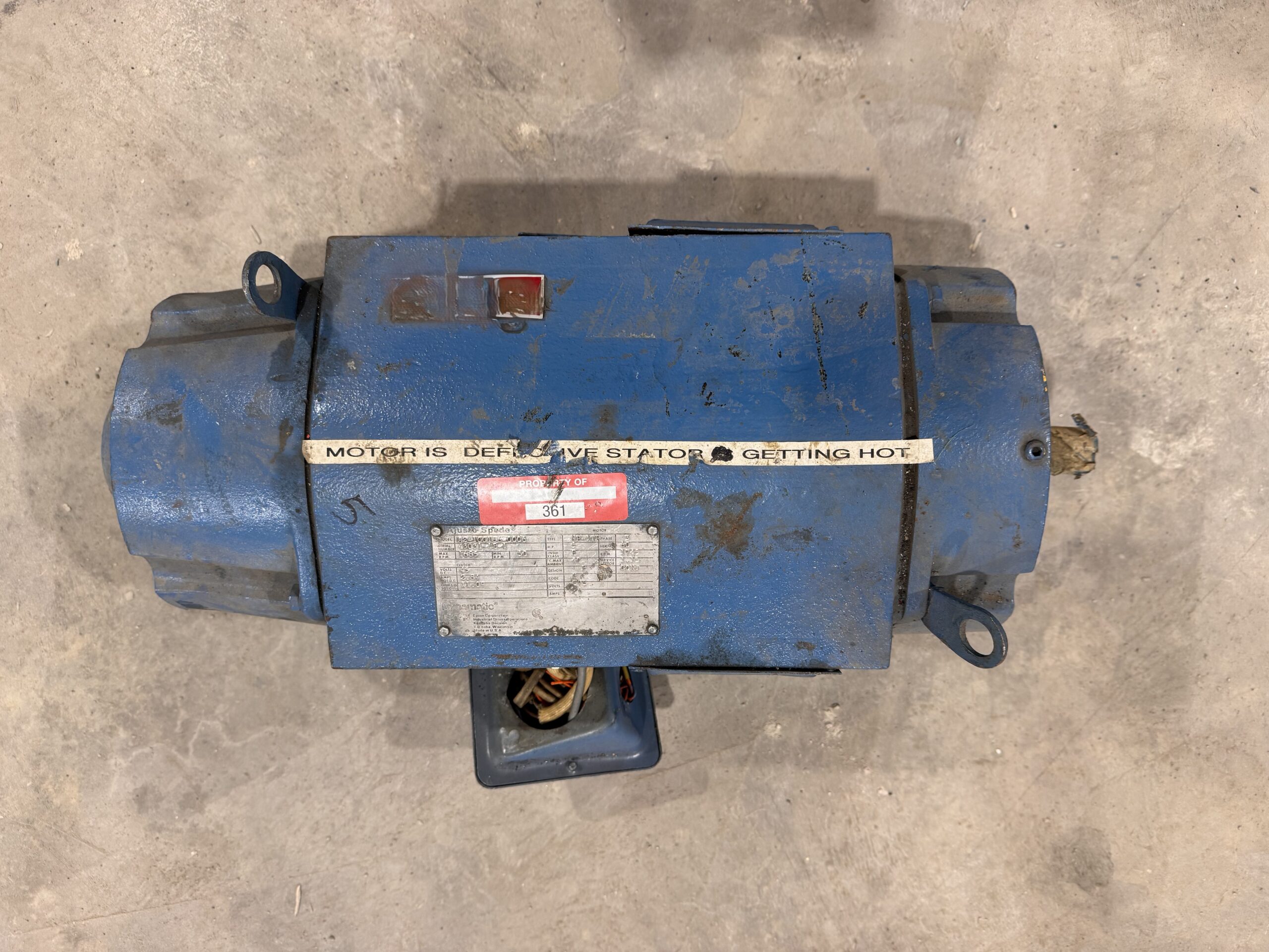 Dynamatic Eddy Current 5HP 575V 1745RPM P.O.361