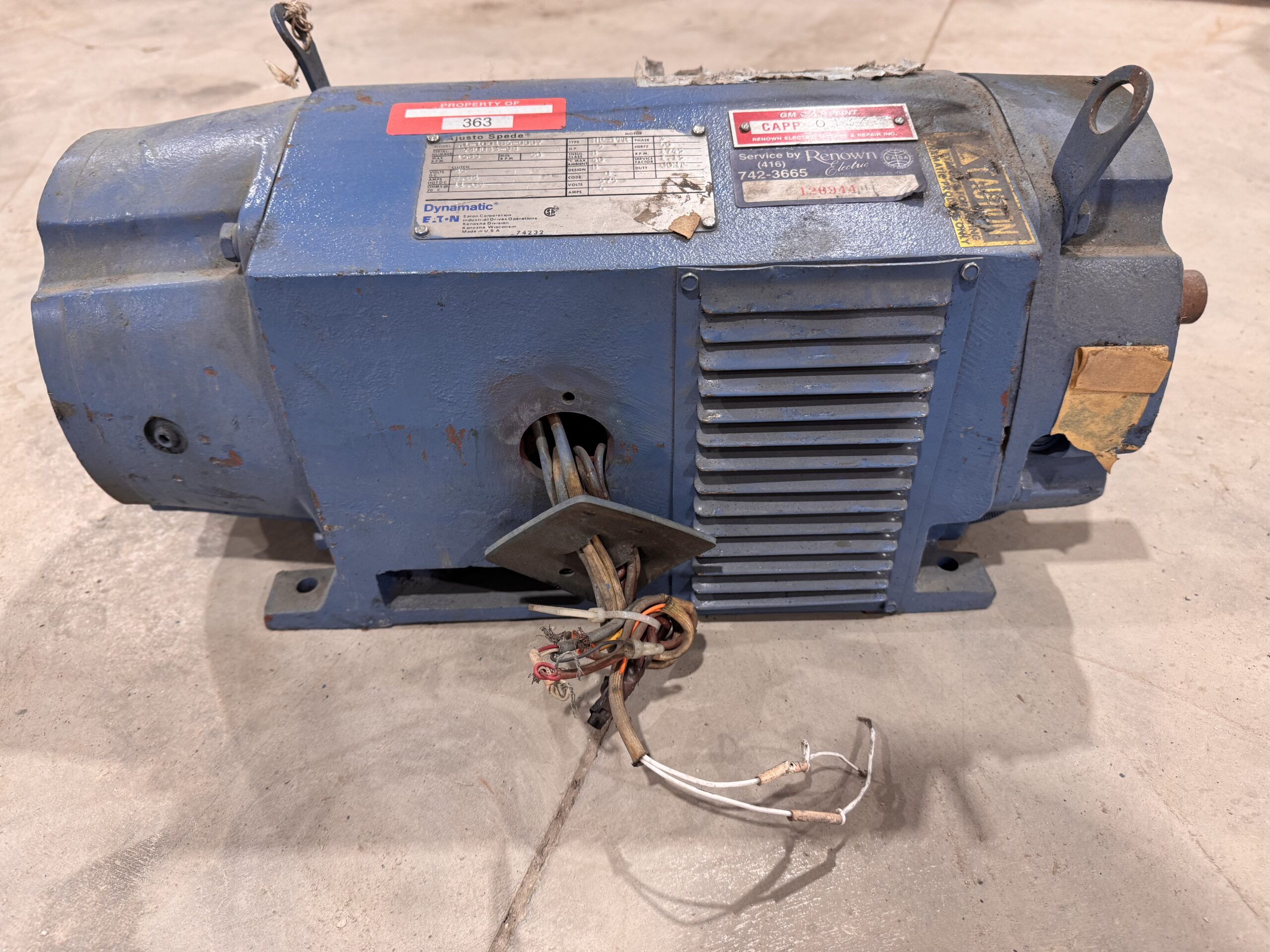 Dynamatic Eddy Current 5HP 575V 1745RPM P.O.363 - Image 4