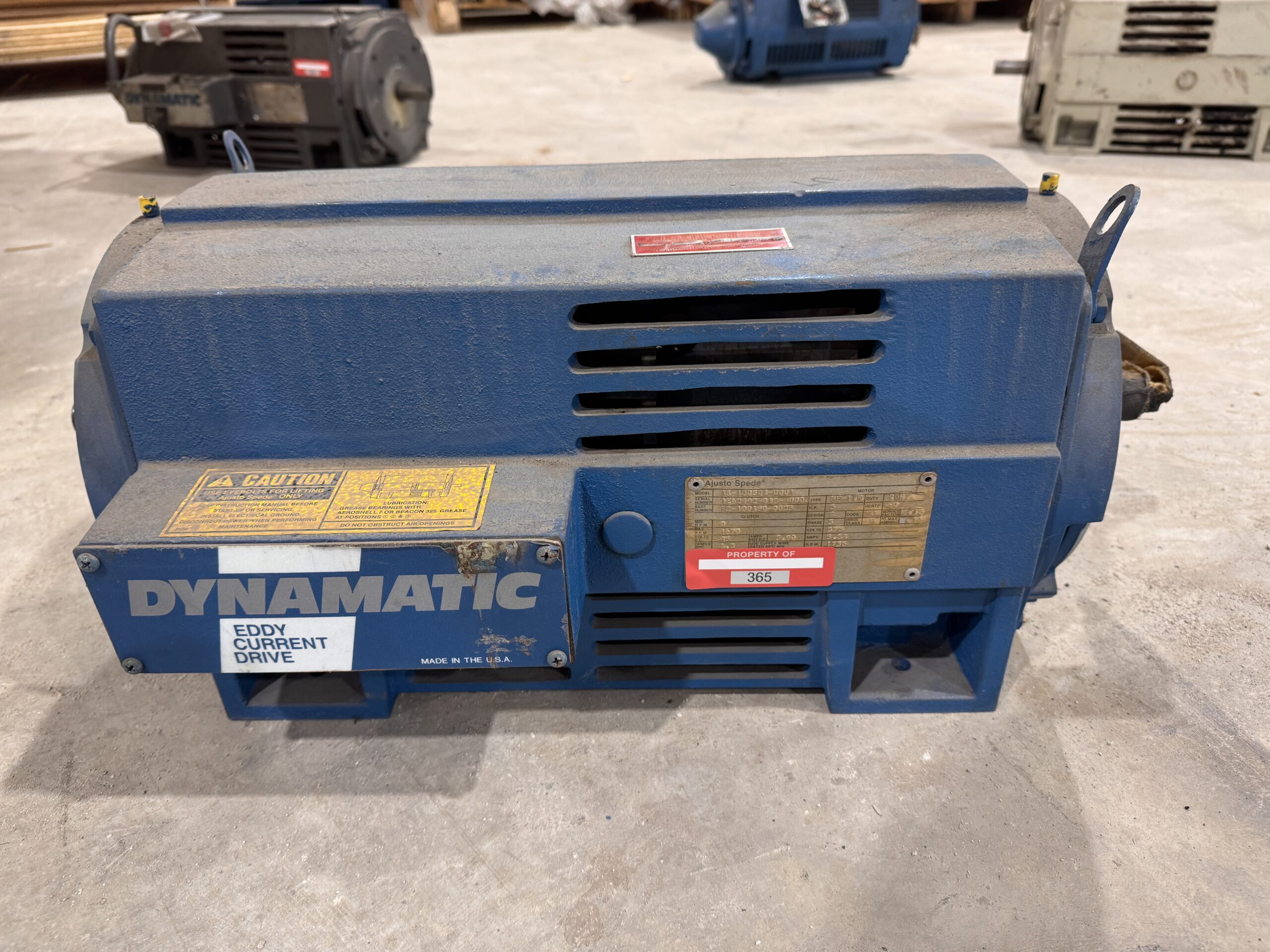 Dynamatic Eddy Current 5HP 1735RPM 575V 5.84A P.O.365 - Image 4