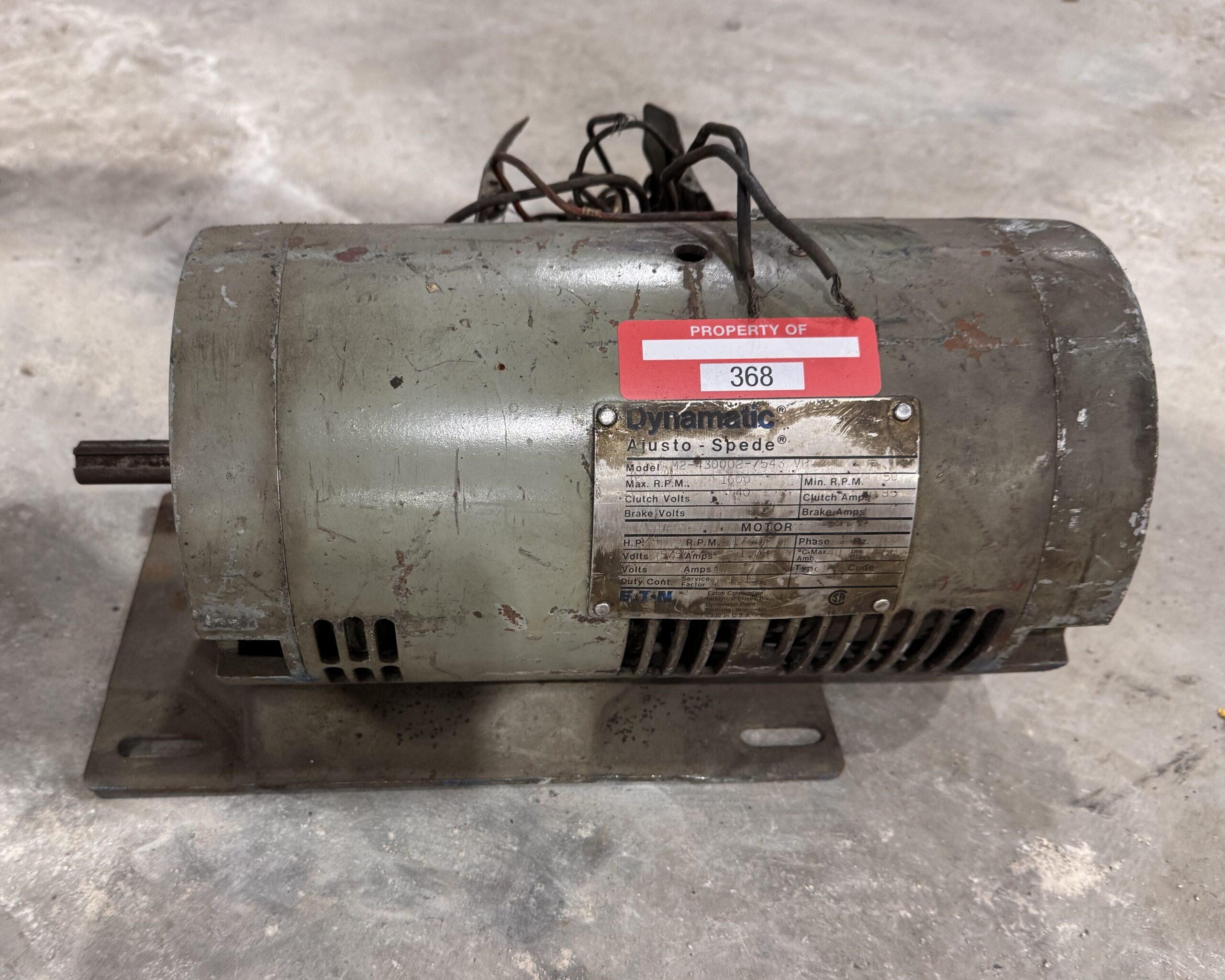 Dynamatic Eddy Current 4HP 1740RPM 575V P.O.368 - Image 4