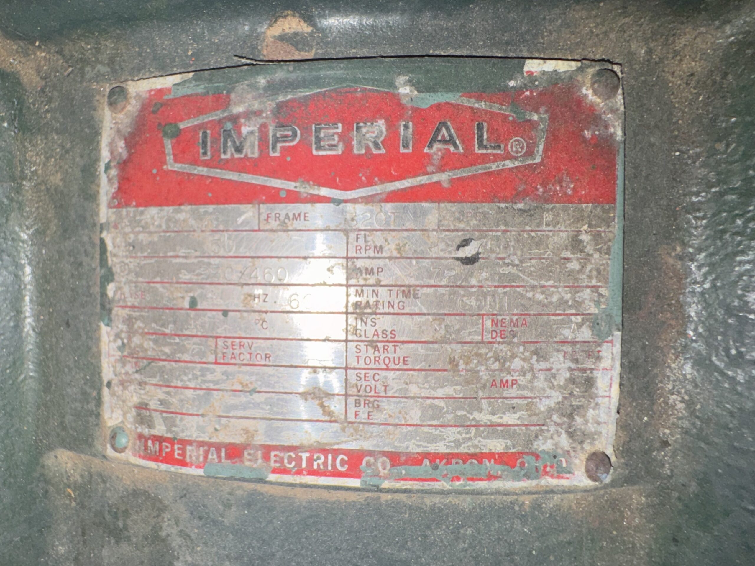 Imperial MG Set 30HP 20KW 1750RPM 320T/326A #221595 - Image 2