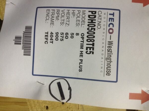 50HP Westinghouse AC Motor *NEW* - Image 2