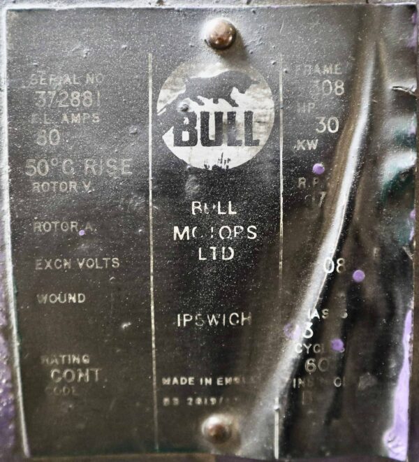 Bull Generator 30HP 20KW 1750RPM 308 #330 - Image 2