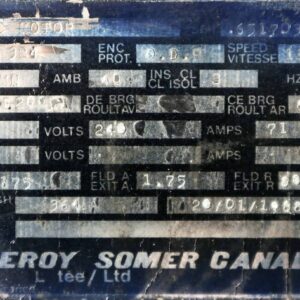 Leroy Somer DC Hoist 20HP 1150RPM 324 #209