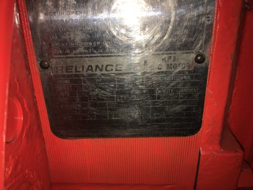 Reliance Dc Motor 7.5Hp 500V 125A 1750/2100Rpm