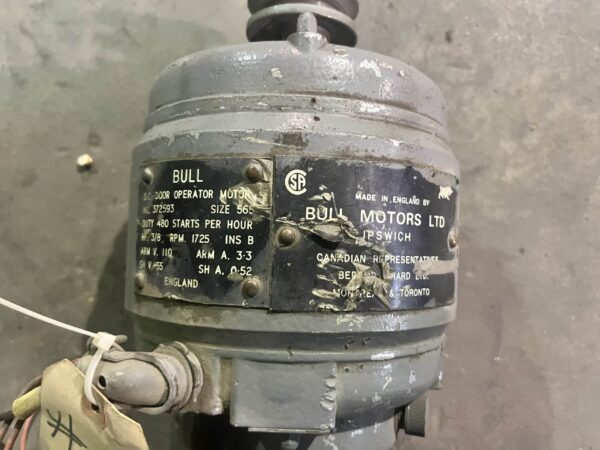 Bull Door Motor 3/8HP 1725RPM 565 1071 - Image 7