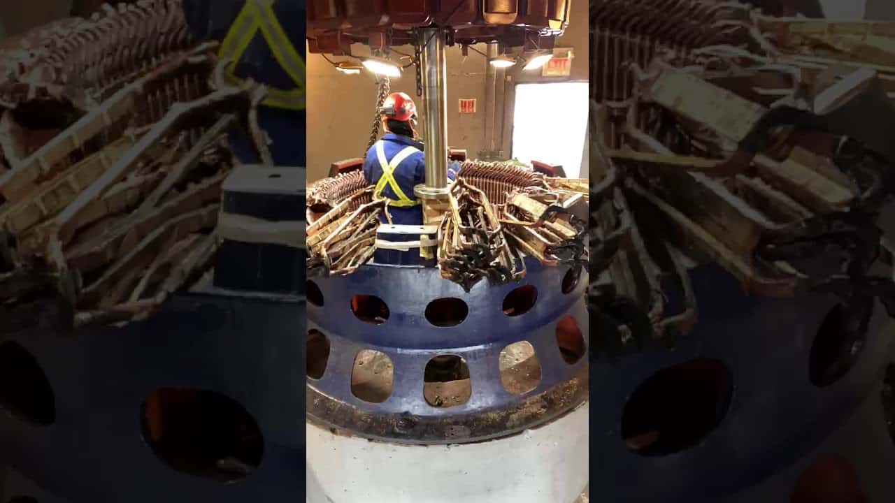 Small Hydroelectric Generator - Coil Removal